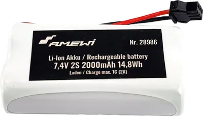 Produktbild von Amewi 28986, Akku, Schwarz, Rot, Weiß