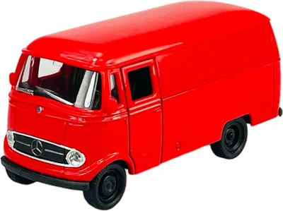 Obrázok produktu pre Welly Old Timer Mercedes-Benz L319 červený 1:34-1:39 Die Cast kovový model  v krabici 43755
