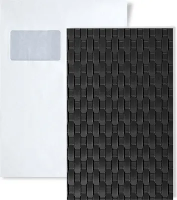Produktbild von 1 MUSTERSTÜCK WallFace S-24953 DIN A5 Wandpaneel MUSTER RATTAN 20 Graphite Black