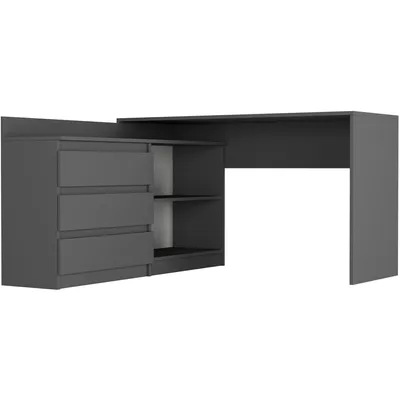 Produktbild von Framire Schreibtisch - Anthrazit - 120 x 50 x 76 cm - Modern N-15