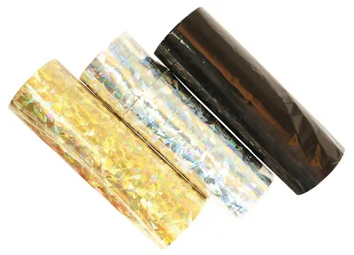 Immagine prodotto di 3 stelle filanti holo nero oro argento