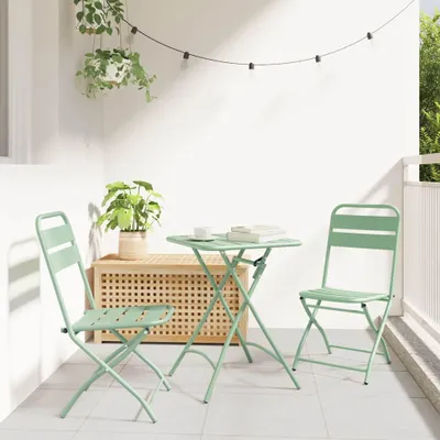 Immagine prodotto di Maison Exclusive - Set da bistrot, 3 pezzi, verde, acciaio