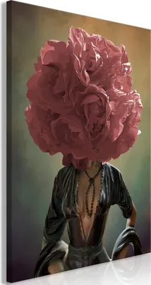 Produktbild von Vlies Leinwandbild - Flowery Thoughts (1 Part) Vertical 20x30 cm Menschen h-A-0162-b-a