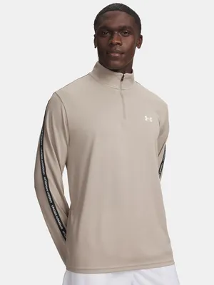 Image de Under Armour Ua Tech Taping 1/2 Zip - timberwolf taupe, taille : L