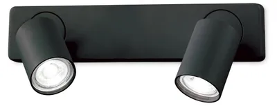 Obrázek produktu pro IdealLux 229034 RUDY AP2 stropné/nástenné svietidlo (spot) GU10 2x35W IP20 ?ierna