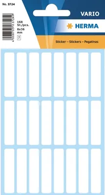 Produktbild von HERMA - Etikett 3724 8x36mm weiß 168 Stück