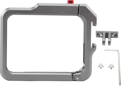 Produktbild von Action-Kamerakäfig, Schutzrahmen aus Aluminiumlegierung mit Kaltschuh-Erweiterungsschnittstelle für GO 3 3S