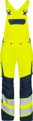 Produktbild von F. Engel Safety Light Damen Latzhose, Gelb/Blue Ink, Gr. 34
