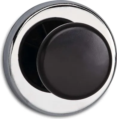 Produktbild von MAUL Magnet rund 1 Stück 12 kg Stahl Metall Ferrit mit haken Ø 6.7 x 3.5 cm silber