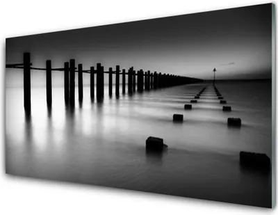 Produktbild von Acrylglasbilder 100x50 Wandbild Druck Nebel Architektur