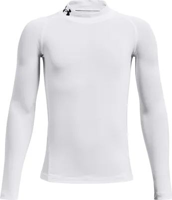 Produktbild von Under Armour Heatgear Armour Mock Langarm-baselayer Weiß 10-12 Years Junge Weiß 10-12 Years