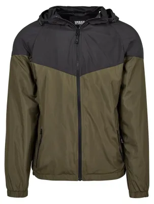 Produktbild von Urban Classics - "Tech Windrunner" Windjacke für Herren TN627 (S) (Schwarz/Dunkel-Olive)