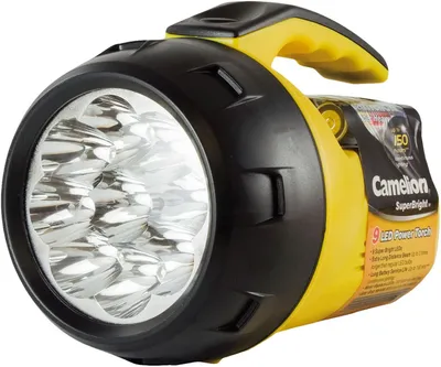 Zdjęcie produktu dla Camelion FL-9LED, Latarka ręczna, Żółty, Plastik, LED, 9 lamp(y), AA