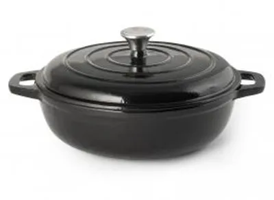 Immagine prodotto di H&H Casseruola In Ghisa Smaltata Nero Cm 30