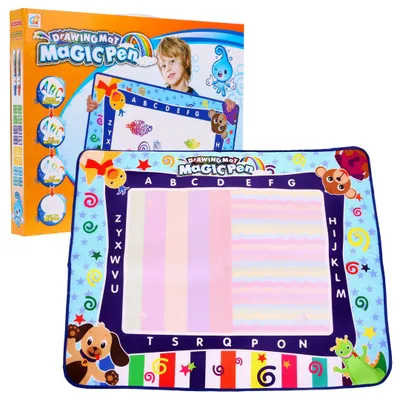 Image de Tapis d'eau avec accessoires Pour les enfants à partir de 3 ans. Amusement créatif + 2 marqueurs + 16 modèles