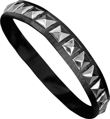 Produktbild von Schwarzes Halsband mit Nieten als Kostümzubehör