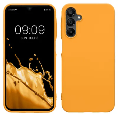 Produktbild von kwmobile Handyhülle für Samsung Galaxy A15 5G Hülle - TPU Case - Kabelloses Laden - Schutzhülle Cover in Fruity Orange