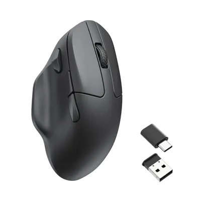 Image de Keychron M7 Wireless Mouse Optique, USB, Bluetooth, 2.4GHz, 26000 DPI, 1000 Hz, Noir M7-A1