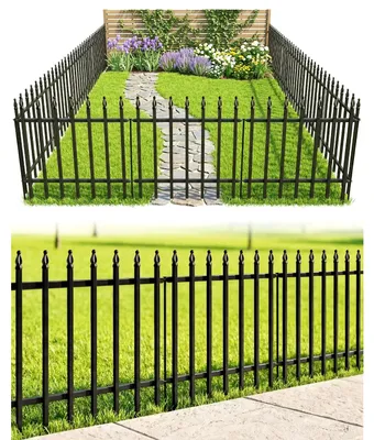 Produktbild von Gartenzaun Zauntafel Gitterzaun - 61 x 61 cm - 5 Stück - Metall - Rostbeständig