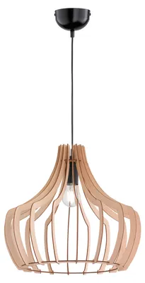 Zdjęcie produktu dla TRIO Trio Wood  -riippuvalaisin, E27, 44 cm, ruskea
