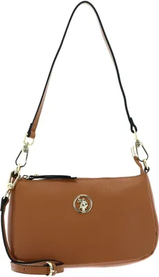 Produktbild von U.S. POLO ASSN. Leder Schultertasche Umhängetasche Florence Arlington Hobo Leather Light Tan hellbraun