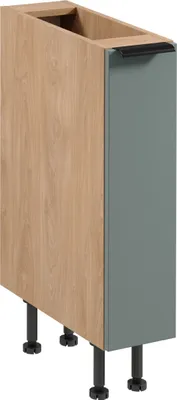 Produktbild von Apothekerschrank 20 x 87 x 52 cm Küchenschrank ohne Arbeitsplatte, Sorento D20C Grün/Sonoma Eiche
