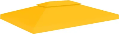 Immagine prodotto di The Living Store Telone per tetti a padiglione con sfiato per camino 310 g/m² 4x3 m Giallo
