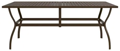 Obrázek produktu pro vidaXL Zahradní stůl hnědý 190x80x72 cm Ocel