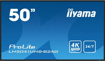 Produktbild von iiyama Prolite LH5041UHS-B2AG Monitor 50" 4K Ultra HD VA Schwarz für Digital Signage