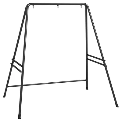 Productafbeelding van Hangstoelframe, robuust en weerbestendig, voor binnen en buiten, tot 150 kg, staal, 178 x 143 x 180 cm, zwart