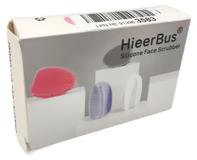 Productafbeelding van Siliconen gezichtsreiniger, handzaam peelingborsteltje, HieerBus, handmatige verzorgingsroutine