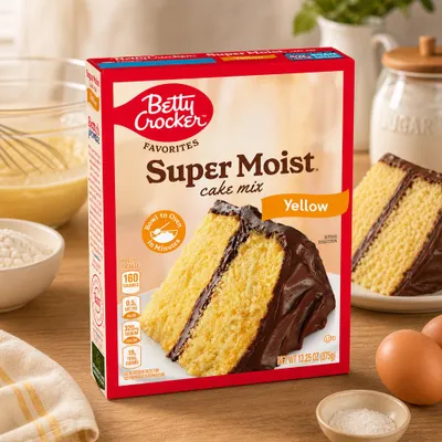 Produktbild von Betty Crocker Super Moist Yellow Cake Mix 375g
