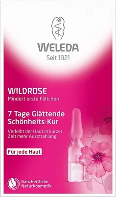 Zdjęcie produktu dla KURACJA DO TWARZY (7 DNIOWA) Z DZIKĄ RÓŻĄ W AMPUŁKACH ECO (7 x 0,8 ml) 5,6 ml - WELEDA