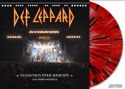 Produktbild von Def Leppard: Diamond Star Heroes - Live From Sheffield (Limited Edition) (Red W/ Black & White Splatter Vinyl)