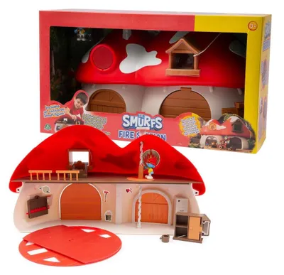 Schlumpf-Feuerwehrhaus Spielset, bunt, 5,5 cm Figur, ab 3 Jahren