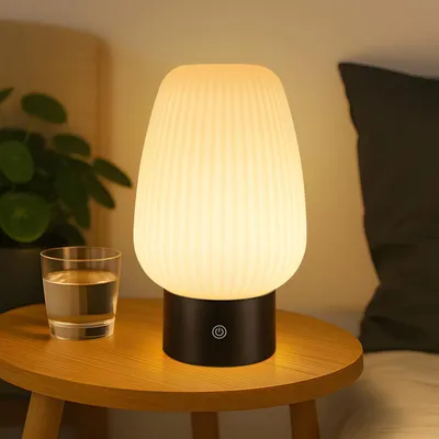Immagine prodotto di ZMH Lampada da comodino LED Lampada da tavolo ricaricabile Lampada da tavolo a batteria ricaricabile senza fili Lampada da tavolo USB Lampada da tavolo bianca 3000K-6500K Lampada per cucina