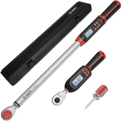 Productafbeelding van Digitale momentsleutel 3/8" (4.2-85 Nm) en 1/2" (20-400 Nm), ±2% nauwkeurigheid, met geheugen, geluidsignaal en LED-indicator