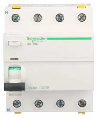Produktbild von Schneider Electric A9Z24463, Fehlerstromschutzschalter, Typ A, 150 A, IP20, 380 - 415 V