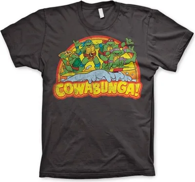Produktbild von TMNT - Cowabunga T-Shirt - Large - Dark-Grey