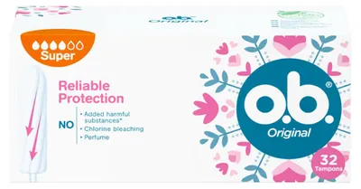 Produktbild von 6x O.B. Tampons Super 32pc Pack