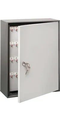 Zdjęcie produktu dla Szafka na klucze 6700/108 R H380xW285xD105mm 2-drzwiowa z zamkiem bębenkowym.nr haczyków.108