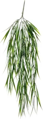 Produktbild von Emerald Künstliches Hänge-Gras - Luise | 80 cm, UV-beständig, für draußen, Kunstpflanze, wie echt, Allergiker geeignet, pflanzliche Dekoration Praxis, Office & Wohnzimmer