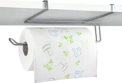 Image de metaltex 364935039 metaltex Porte-rouleau de papier essuie-tout Easy-Roll, argent métallisé