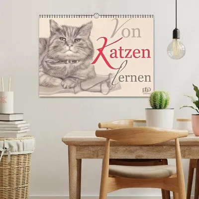 Produktbild von Von Katzen lernen (Wandkalender 2026 DIN A3 quer), CALVENDO Monatskalender