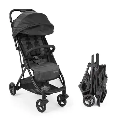 Immagine prodotto di INGENUITY Passeggino 3D ultracompatto con chiusura rapida, leggero, dalla nascita fino ai 4 anni, da 0 a 22,7 kg, con parapioggia incluso