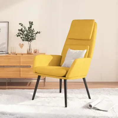 Obrázok produktu pre Maison Exclusive – relaxačné kreslo v horčicovožltej farbe s látkovým poťahom
