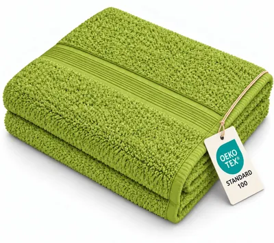 Zdjęcie produktu dla Ręcznik kąpielowy frotte 500 g/m²  70 x 140 cm, kolor zielony jabłkowy