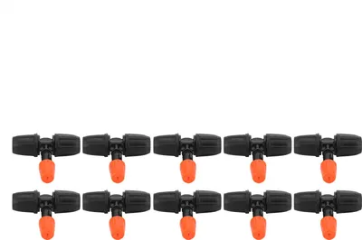 Obrázek produktu pro 10dílná zahradní T-kus s nastavitelnou rozstřikovací tryskou pro zavlažovací příslušenství pro trubky 8/12
