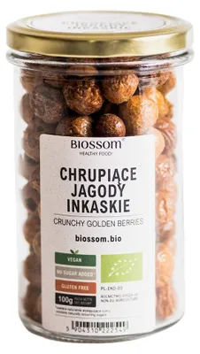 JAGODY INKASKIE LIOFILIZOWANE CHRUPIĄCE BEZGLUTENOWE BIO 100 g - BIOSSOM