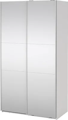 Produktbild von Como Schiebetürenschrank 2 Türen mit Spiegel 120x220cm weiß.